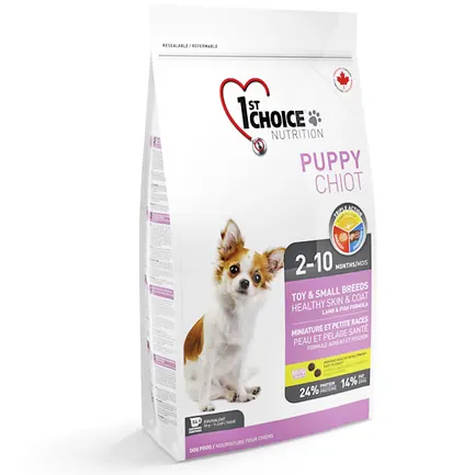 1st Choice Puppy Toy&Small Lamb&Fish ФЕСТ ЧОЙС ЦУЦЕНЯ МІНІ ЯГНЯ РИБА сухий суперпреміум корм для цуценят міні та малих порід 2,72 кг