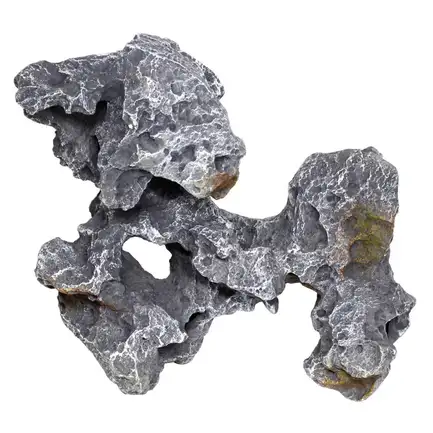 Декорація камінь з отворами Hobby Cavity Stone dark 5 33x16x33см (40149): додаткове фото 2