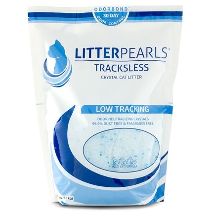 Litter Pearls TrackLess ЛІТТЕР ПЕРЛС ТРАКЛЕС кварцовий силікагелевий наповнювач для туалетів котів 3,8 л