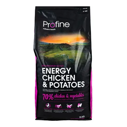 Сухий корм Profine Energy для активних собак всіх порід, з куркою та картоплею, 15 кг: додаткове фото 3