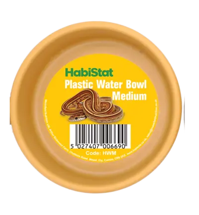 HABISTAT ROUND PLASTIC WATER BOWL MEDIUM 9 X 9 X 3.5CM (R3100030) поїлка для рептилій: додаткове фото 3