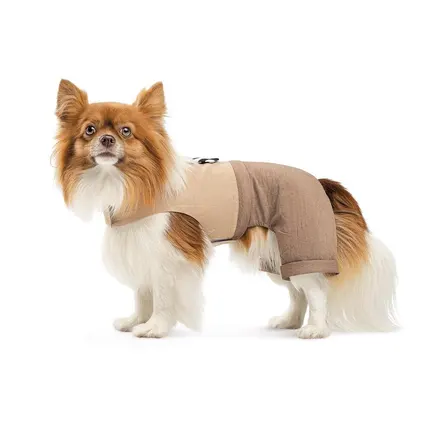 Шлея-костюм Darcy ТМ Pet Fashion для собак XS бежева: додаткове фото 4