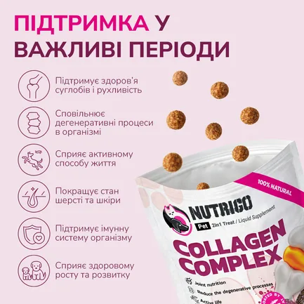 LK Baits Pet Nutrigo Collagen Complex Mini Функціональні ласощі для собак дрібних порід з колагеном (Ø 15 мм), 75 г: додаткове фото 4