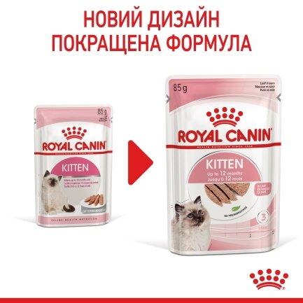 Вологий корм Royal Canin KITTEN LOAF для кошенят всіх порід 85 г — Фото 5