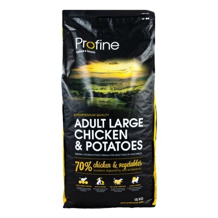 Сухий корм Profine Adult Large для дорослих собак великих порід, з куркою та картоплею, 15 кг — Фото 2