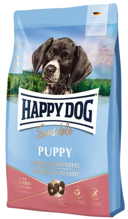 Сухий корм Happy Dog Sensible Puppy Lachs &amp; Kartoffel для цуценят віком від 4 тижнів до 6 місяців з лососем та картоплею, 10 кг.