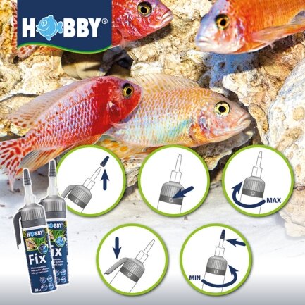 Клей, герметик акваріумний прозорий Hobby Fix Underwater Adhesive transparent 75мл (11968) — Фото 3