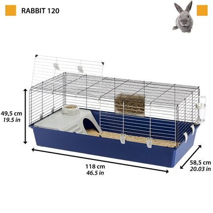 Ferplast CAGE RABBIT 120 (*1) Клітка для кролів — Фото 1