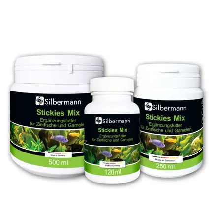 Корм Silbermann Stickies Mix 250 ml (SIS135) мікс клейких таблеток для акваріумних риб