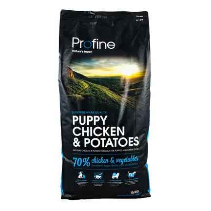 Сухий корм Profine Puppy для цуценят та юніорів всіх порід, з куркою та картоплею, 15 кг: додаткове фото 3