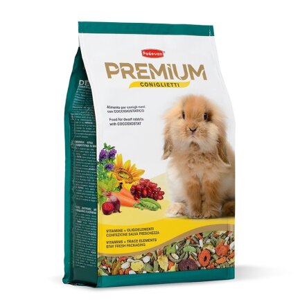 Premium coniglietti 2kg/Корм д/кролів Падован Преміум Коніглієтті 2 кг