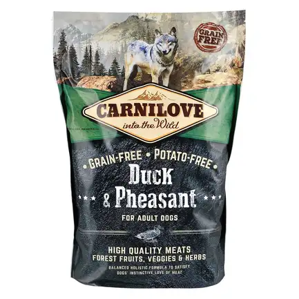 Сухий корм Carnilove Duck & Pheasant для дорослих собак всіх порід, качка та фазан, 1,5 кг: додаткове фото 3