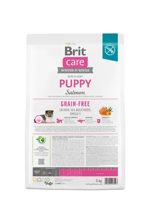 Сухий корм Brit Care Dog Grain-free Puppy для цуценят, беззерновий з лососем, 3 кг: додаткове фото 3