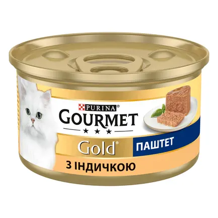 Вологий корм GOURMET Gold для дорослих котів паштет з індичкою 85 г: додаткове фото 2