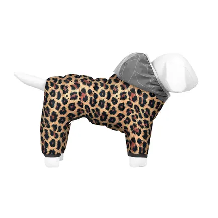 Комбінезон для собак WAUDOG Clothes малюнок "Леопард", S32, В 47-50 см, С 30-33 см