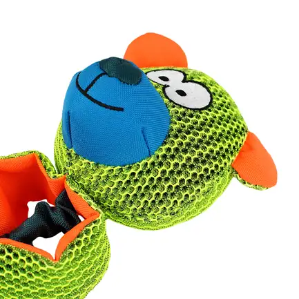 Іграшка Barksi Strong Mesh Ведмідь з пищалкою 3-D сітка 40 см: додаткове фото 3