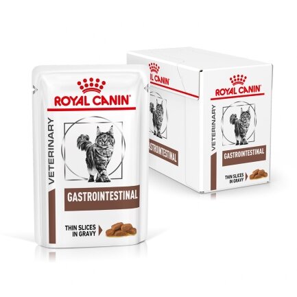 Дієтичний вологий корм Royal Canin GASTROINTESTINAL CAT (шматочки у соусі) для котів 85 г — Фото 1