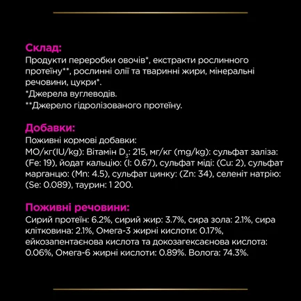 Вологий дієтичний корм PRO PLAN VETERINARY DIETS UR ST/OX Urinary для дорослих котів для розчинення та зниження утворення струвітних каменів 195 г: додаткове фото 9