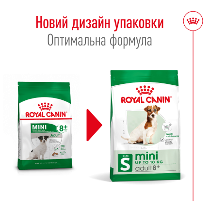 Сухий корм Royal Canin MINI ADULT 8+ для собак зрілого віку малих порід 0,8 кг — Фото 2