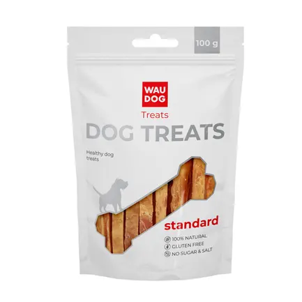 Ласощі для собак WAUDOG Treats "Курячі в'ялені полоси", 100 г: додаткове фото 2