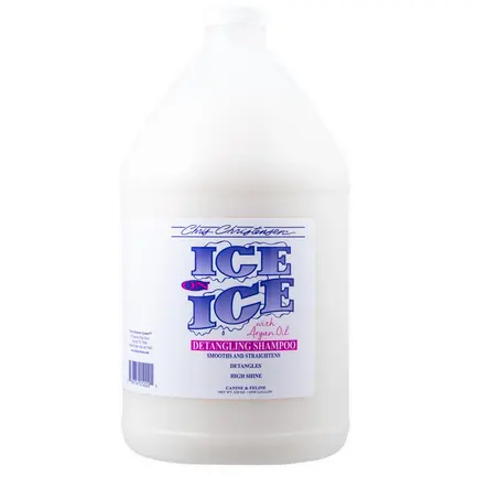Шампунь для собак і котів Chris Christensen Ice on Ice для розплутування шерсті, 3,8 л