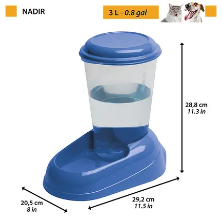 Ferplast NADIR Диспенсер для води, з захистом проти ковзання: додаткове фото 2