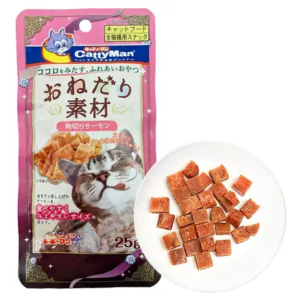 CattyMan Salmon Bits КЕТТІМЕН ЛОСОСЬ шматочки філе ласощі для котів 0,025 кг