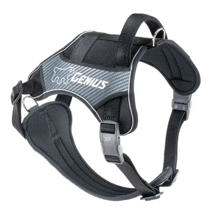 Ferplast GENIUS LARGE BLACK HARNESS нейлонова шлея для тварин чорна: додаткове фото 4