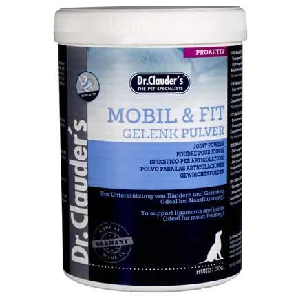 Вітамінно-мінеральний комплекс для собак Dr.Clauder’s Mobil & Fit Joint Powder для зміцнення зв'язок та суглобів, 1100 г порошок