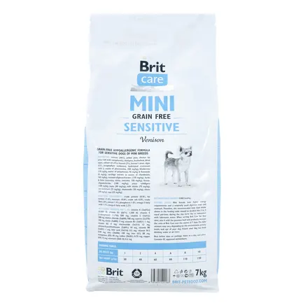 Сухий корм Brit Care GF Mini Sensitive для собак мініатюрних порід з чутливим травленням, з олениною, 7 кг: додаткове фото 3