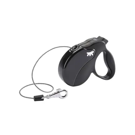 Ferplast AMIGO MINI COR BLACK Рулетка-поводок зі шнуром чорна