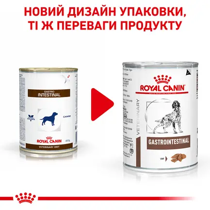 Дієтичний вологий корм Royal Canin GASTROINTESTINAL DOG (паштет) для собак 400 г: додаткове фото 2