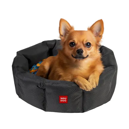 Лежанка для собак WAUDOG Relax, малюнок "Апельсини", S, Ш 34 см, Д 45 см, В 17 см: додаткове фото 4