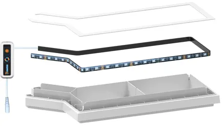 Світлодіодний світильник SF QUADRO 70 MULTI COLOUR LED (A4052345)
