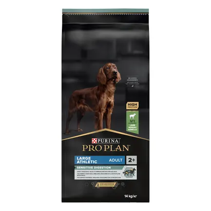 Сухий корм PRO PLAN Large Athletic Adult 2+ Sensitive Digestion для дорослих собак великих порід атлетичної статури з чутливим травленням з ягням 14 кг: додаткове фото 8