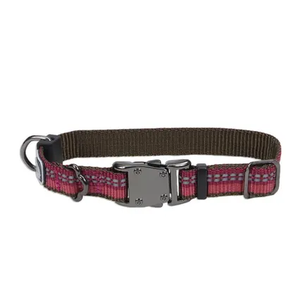 Coastal K9 Explorer Collar КОСТАЛ К9 ЕКСПЛОРЕР світловідбивний нашийник для собак, 1.6х20-30см Малиновий