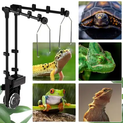 Тримач для ламп Repti-Zoo Dual Light Bracket LH023D подвійний кронштейн для тераріуму 360°: додаткове фото 6