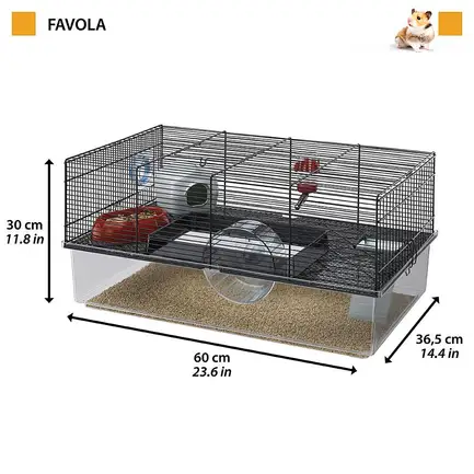 Ferplast CAGE FAVOLA Клітка для гризунів чорна: додаткове фото 2