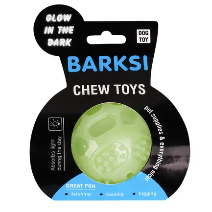 Іграшка для собак Barksi GLOW світлонакопичувальна М'ячик 7,5 см M: додаткове фото 5