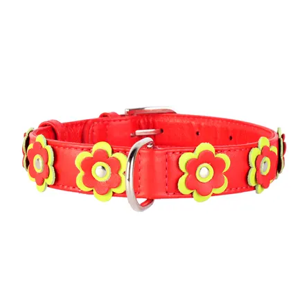 Нашийник "CoLLaR GLAMOUR" з оздобленням "Аплікація" (ширина 25мм, довжина 38-49см) червоний: додаткове фото 2