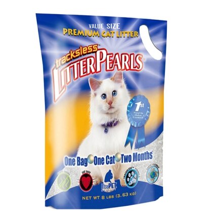 Litter Pearls TrackLess ЛІТТЕР ПЕРЛС ТРАКЛЕС кварцовий силікагелевий наповнювач для туалетів котів 7,6 л