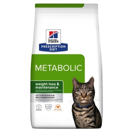 Hill’s Prescription Diet Metabolic Сухий корм для котів для контролю та зниження ваги, з куркою, 3 кг