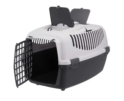 Переноска Trixie Capri 3 Open Top для тварин до 12 кг, 40 x 38 x 61 см (сіра): додаткове фото 2