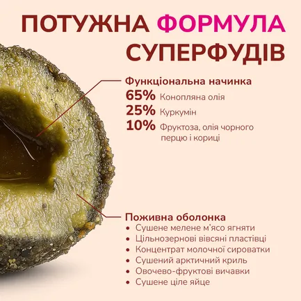 LK Baits Pet Nutrigo Gold Turmeric S-M Функціональні ласощі для собак середніх порід з куркумою (Ø 20 мм), 170 г: додаткове фото 5