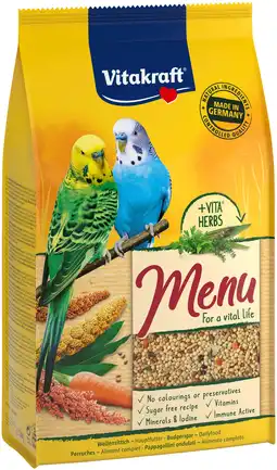 Корм Vitakraft Menu для хвилястих папуг, 1 кг