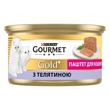 Вологий корм GOURMET Gold для кошенят паштет з телятиною 85 г — Фото 2