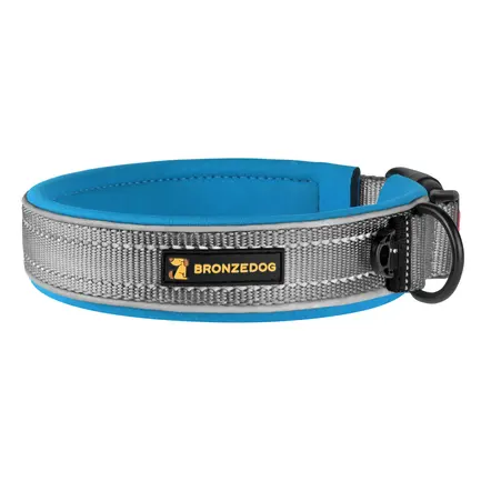 Нашийник для Собак BronzeDog Sport Сіро - Блакитний M: додаткове фото 6