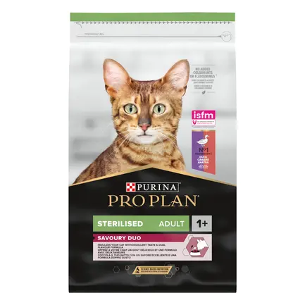 Сухий корм PRO PLAN Sterilised Adult 1+ Savoury Duo для дорослих котів після стерилізації з качкою та печінкою 10 кг: додаткове фото 9