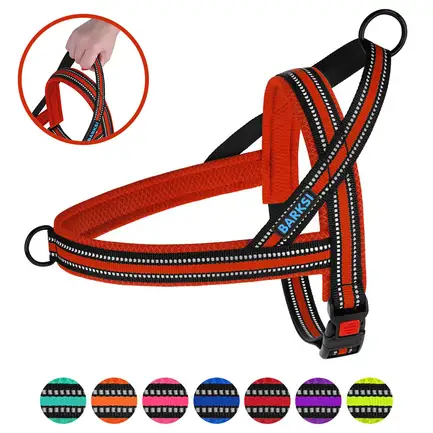 Шлея для Собак BronzeDog Mesh Скандинавська Червона S: додаткове фото 4