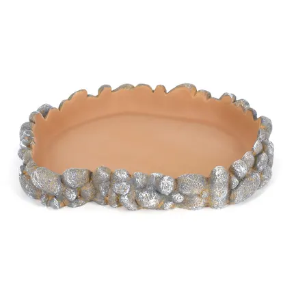 Поїлка для рептилій Hobby Drinking bowl Pebbles L 25x21x4см (36402): додаткове фото 2